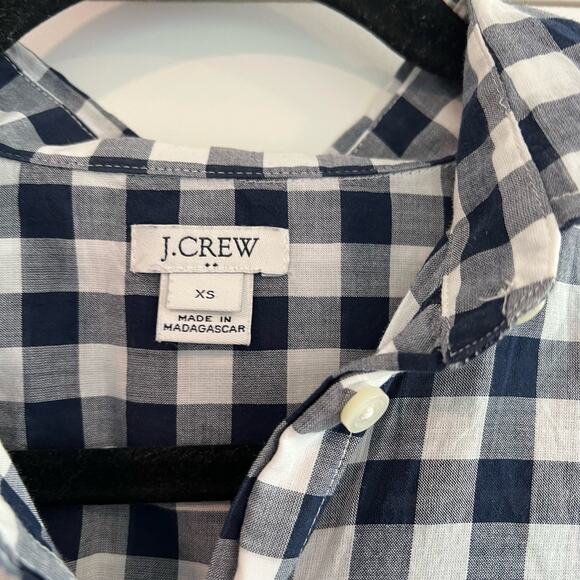 J Crew Women's Longsleeve Gingham Flannel Button Down Size XS - Picture 4 of 8